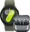 Samsung Galaxy Watch 7 4G Groen 44mm + Galaxy Buds3 Zwart bestellen?