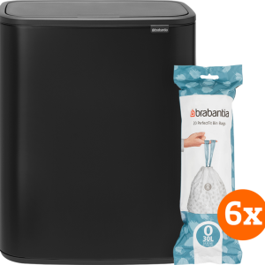 Brabantia Bo Touch Bin 2 x 30 Liter Matt Black + Vuilniszakken (120 stuks) bestellen?