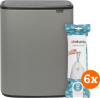 Brabantia Bo Touch Bin 2 x 30 Liter Mineral Concrete Grey + Vuilniszakken (120 stuks) bestellen?