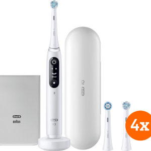 Oral-B iO 7w Wit + iO Ultimate Clean opzetborstels (4 stuks) bestellen?