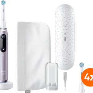 Oral-B iO 9n Rozenkwarts + iO Ultimate Clean opzetborstels (4 stuks) bestellen?