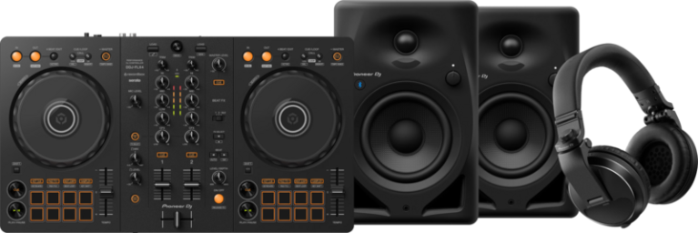 Pioneer DJ DDJ-FLX4 + Pioneer DJ HDJ-X5 Zwart + Pioneer DJ DM-40D-BT Zwart bestellen?